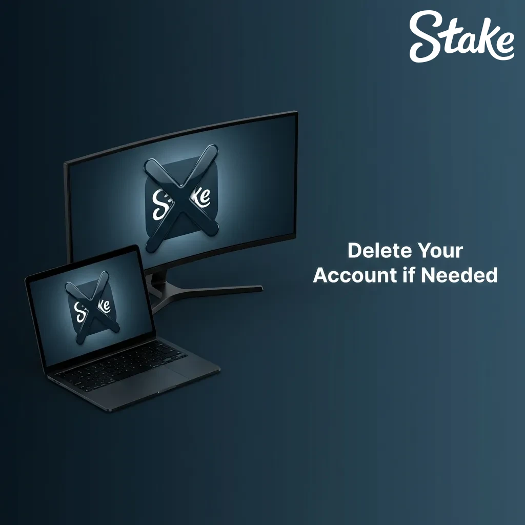 User logging into account to request deletion through support contact for responsible gaming or personal reasons
