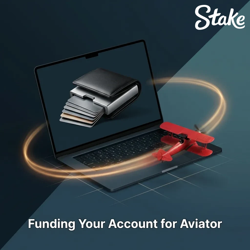Funding options screen showing cryptocurrency and payment methods for depositing money into Aviator game account