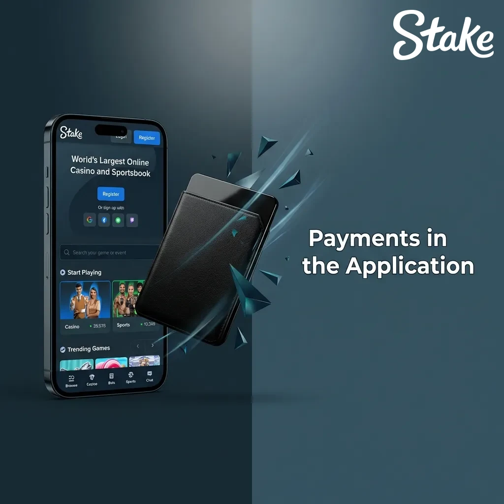 Stake app payment methods showing cryptocurrency options like Bitcoin, Ethereum, and other digital currencies for secure transactions
