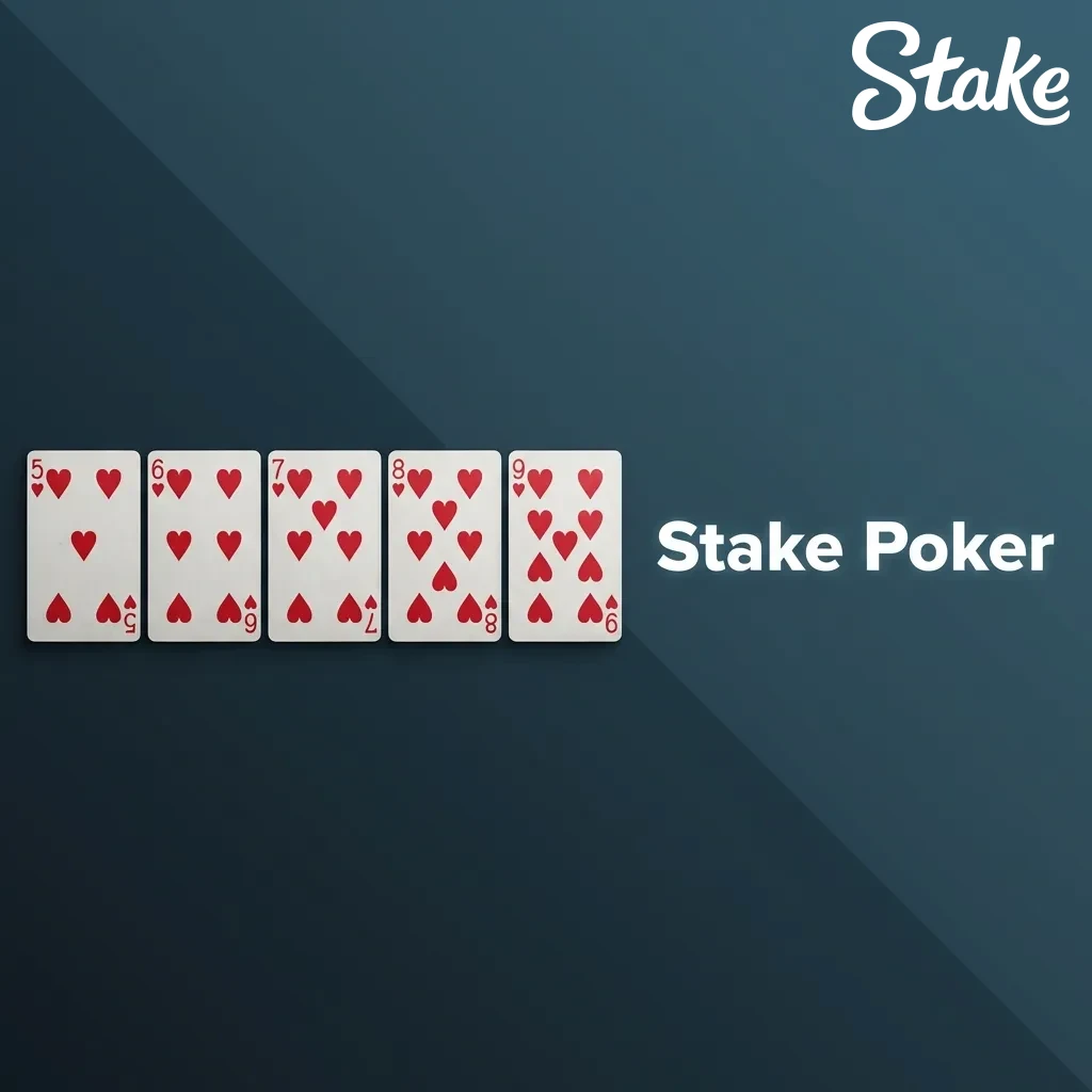 Players compete in real-money Texas Hold'em and Omaha poker games with tournaments and cash tables at Stake Poker.