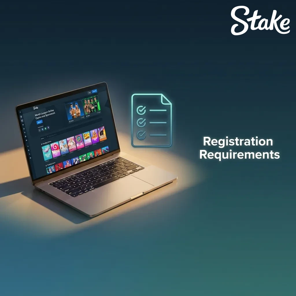 Registration requirements checklist showing age, account, identity, and location rules for platform signup
